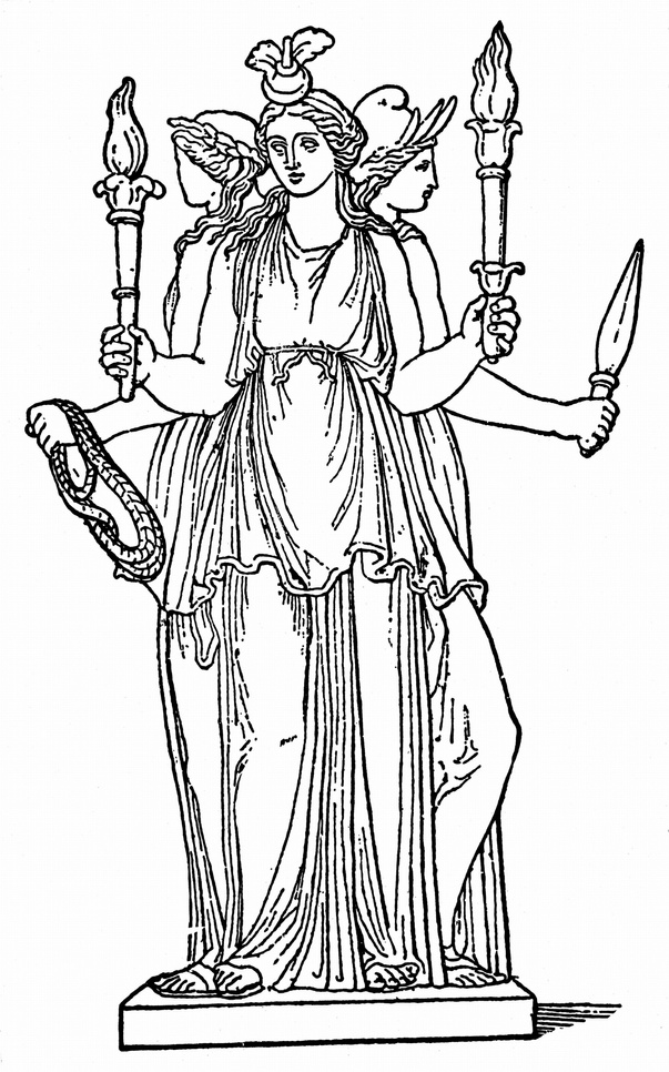 Statue of Greek godess Hecate